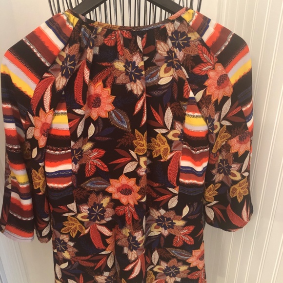 Bohemian 70’s Colourful Floral Small/medium Top - Picture 4 of 4